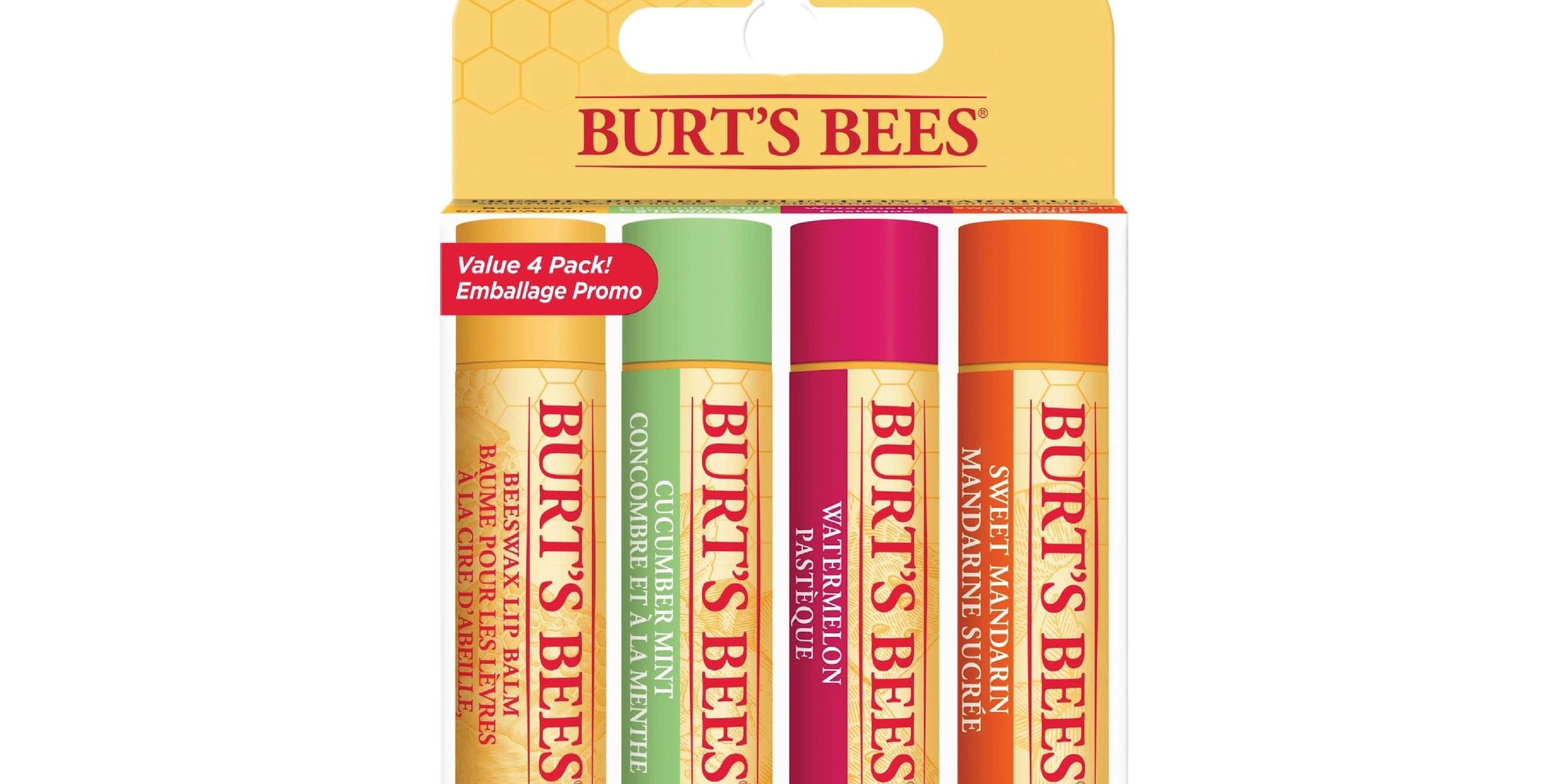 Burt's Bees Lip Balm Freshly Picked 4-Pack
